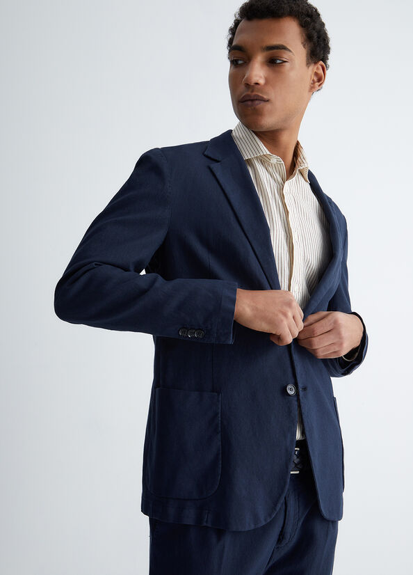 Giacca uomo in misto lino
