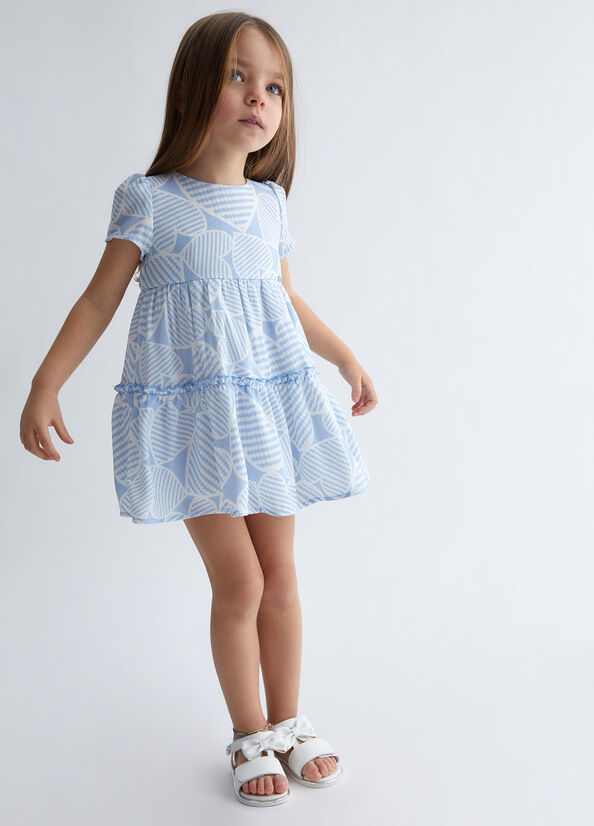Vestito bambina ecosostenibile con cuori