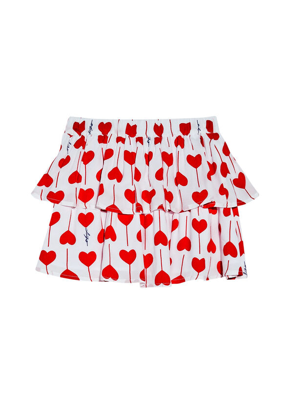Minigonna ecosostenibile con cuori