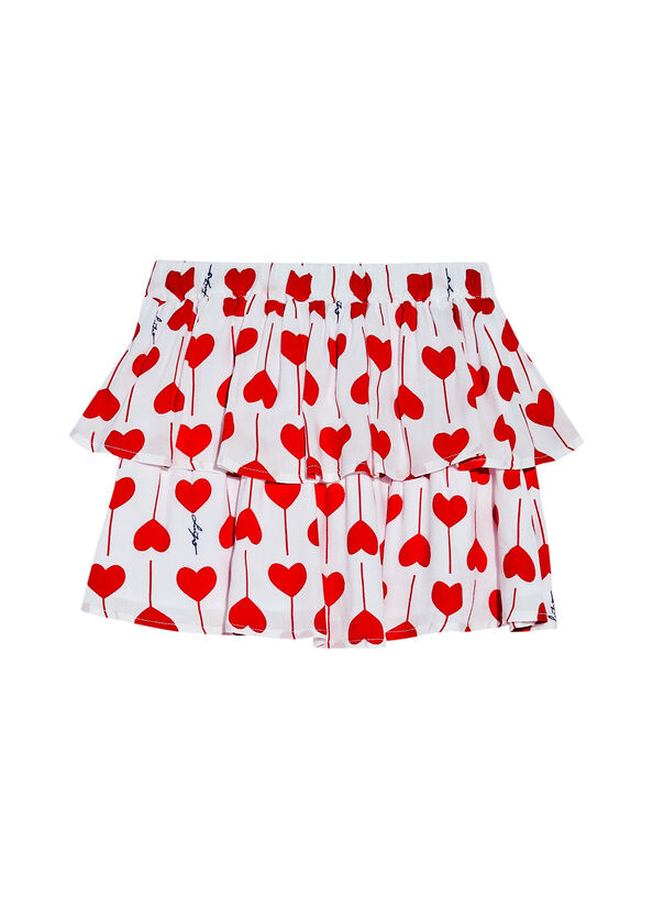 Minigonna ecosostenibile con cuori