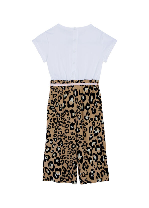 Tuta con stampa animalier