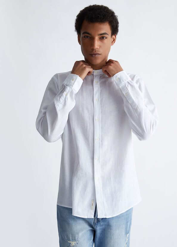 Camicia coreana in lino