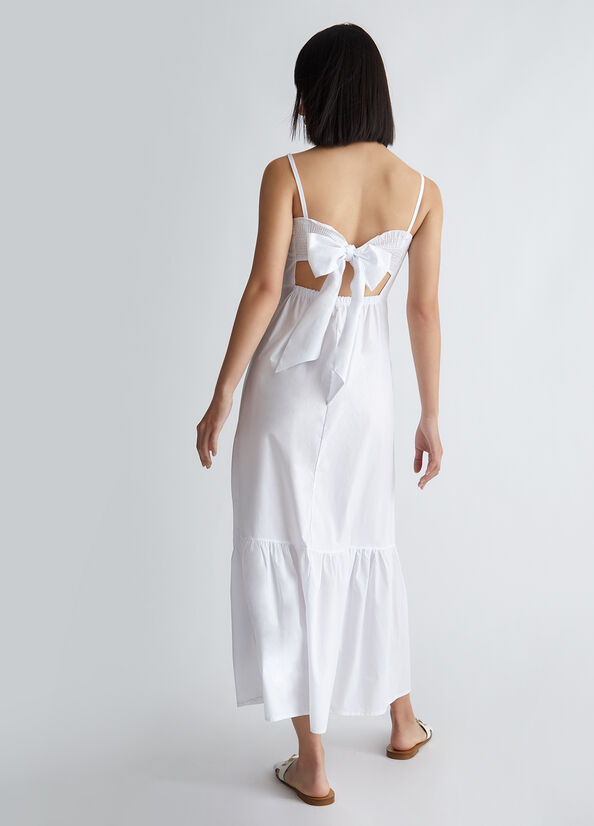 Vestito lungo estivo bianco