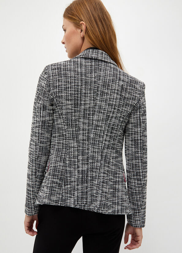 Blazer in stuoia