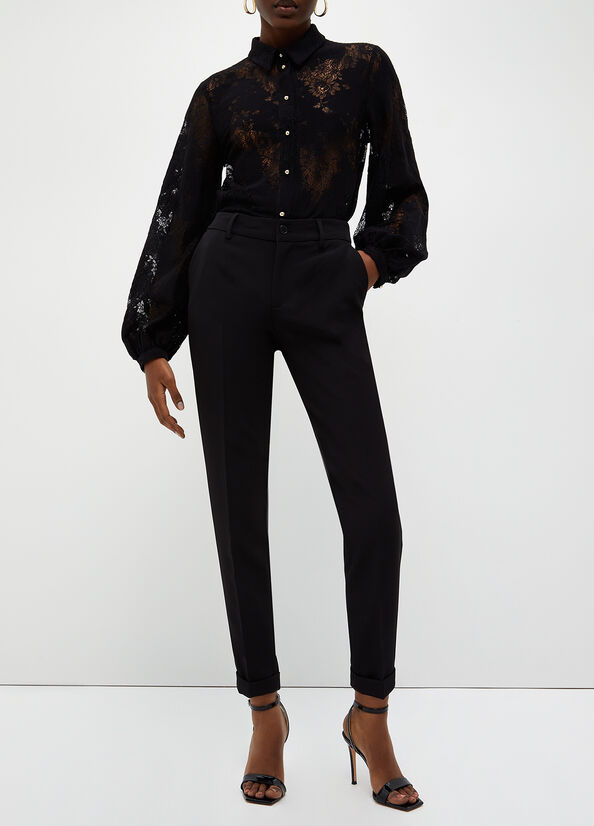 Pantaloni in twill stretch