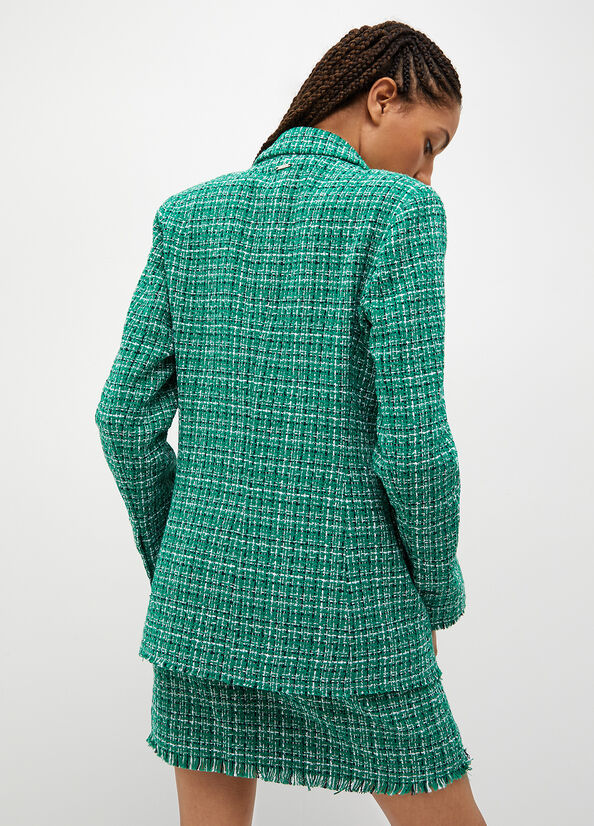 Blazer bouclé check