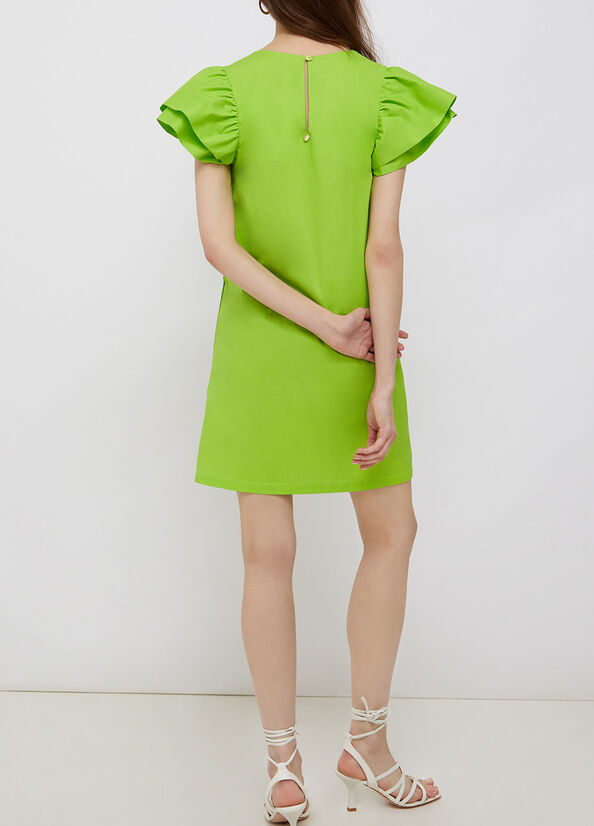 Vestito con maniche volants