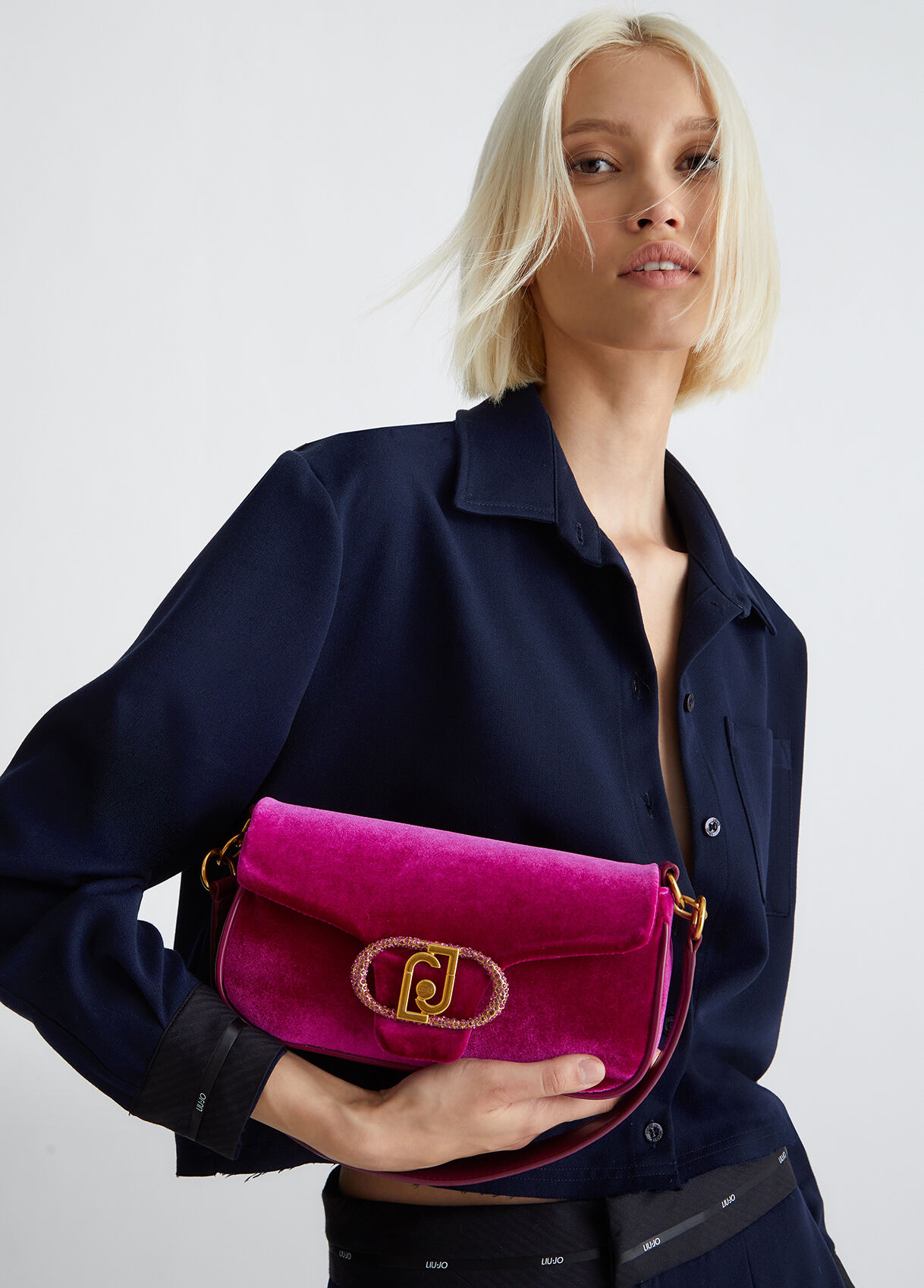 Velvet handbag