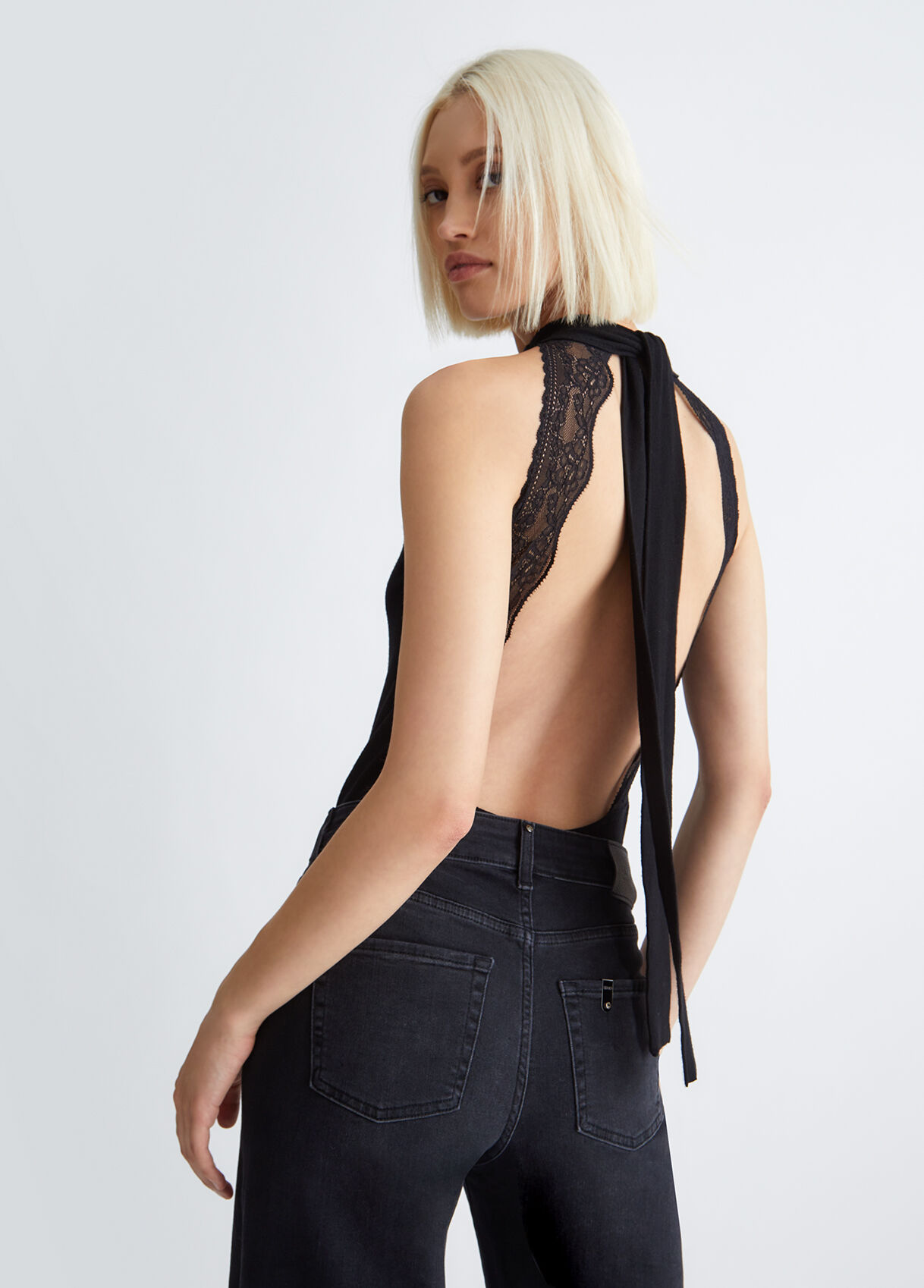 Bodysuit with lace details