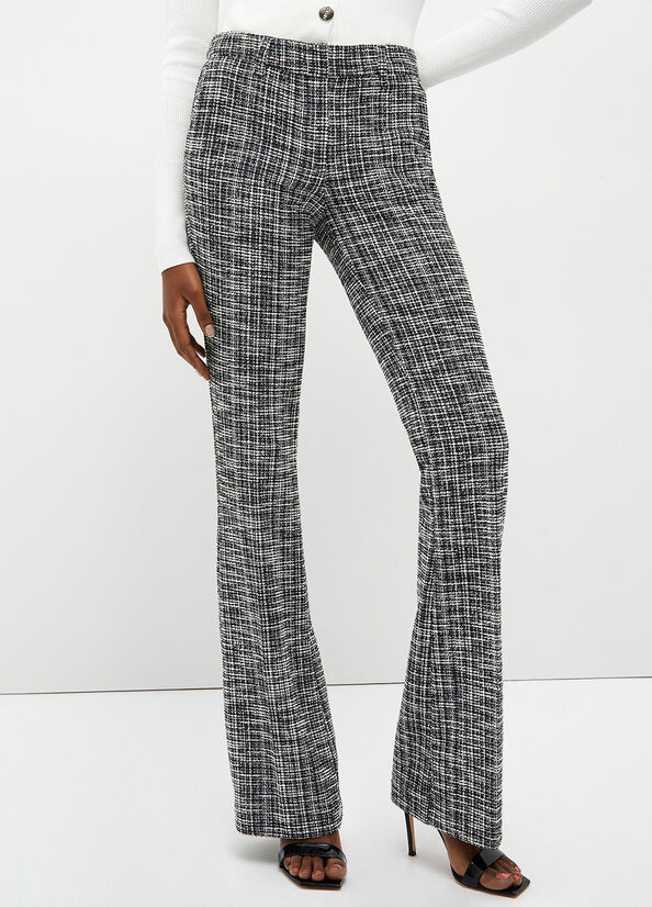 Pantaloni check in stuoia