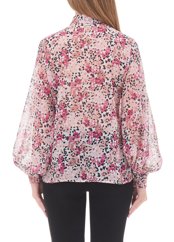 Camicia a fiori in georgette