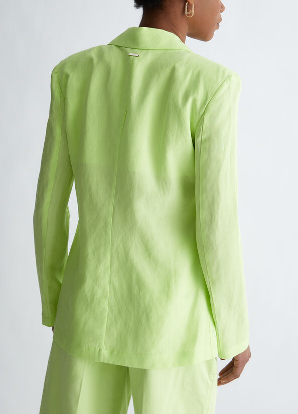 Blazer in misto lino