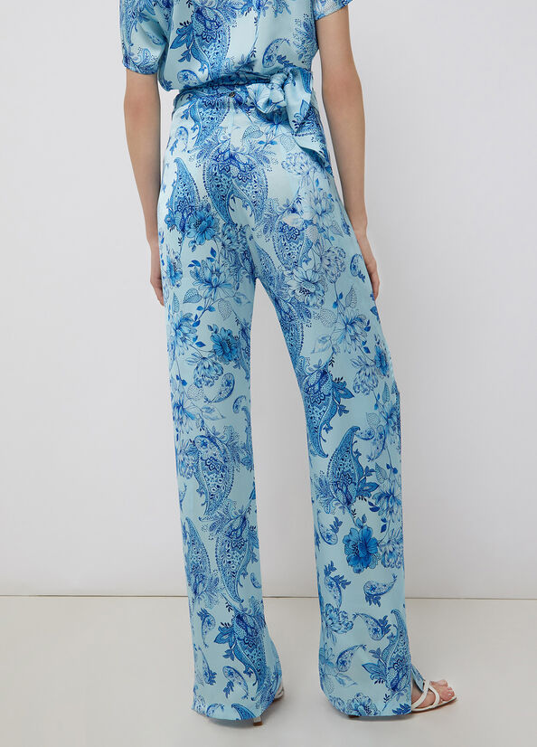 Pantalone lungo in raso