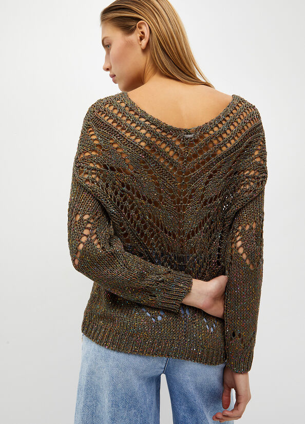 Pullover verde military