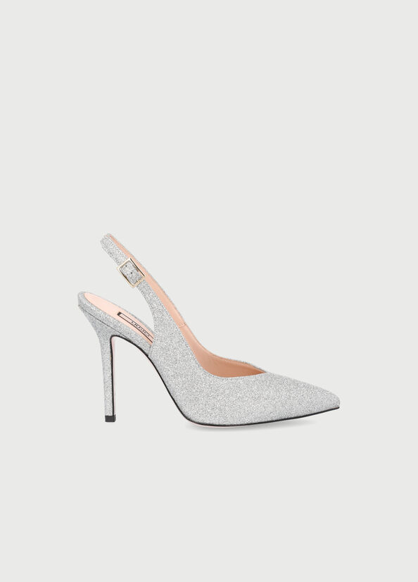 Décolleté slingback laminate