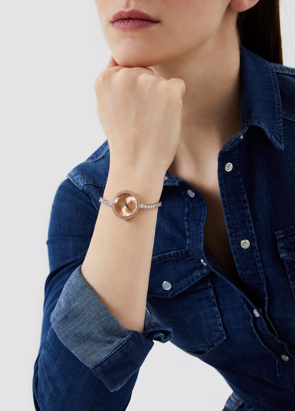 Orologio con cinturino in Swarovsky