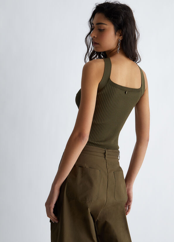 Top donna in maglia