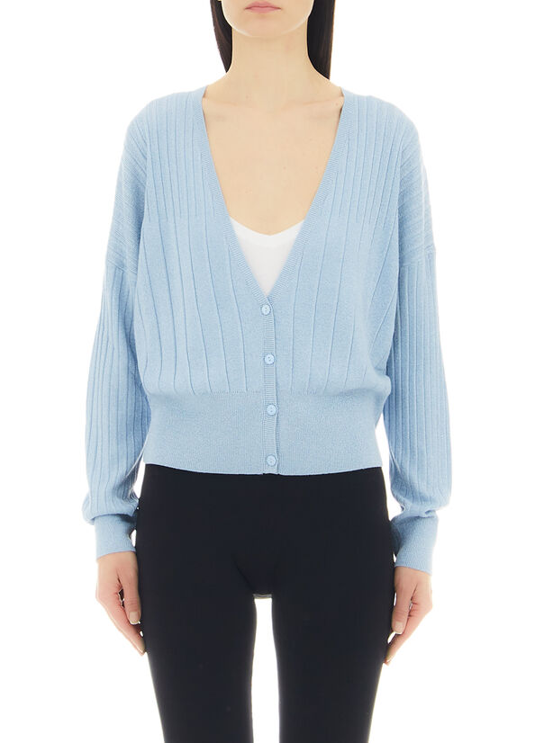 Cardigan in lurex®