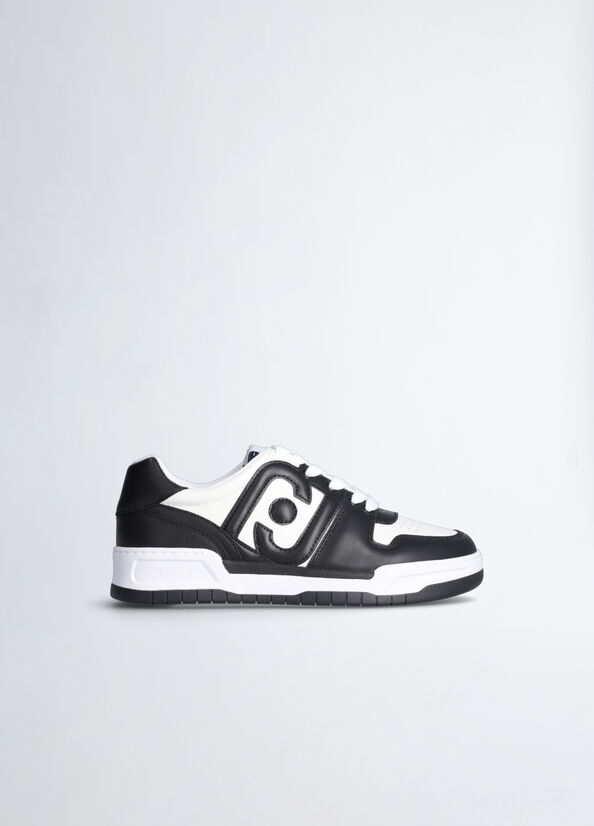 Sneakers basket con maxi logo