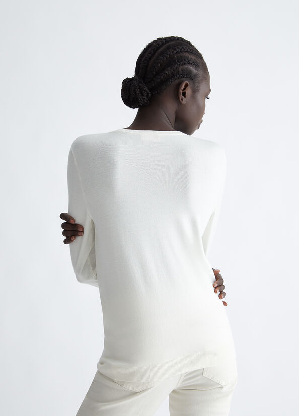 Maglia ecosostenibile scollo a V