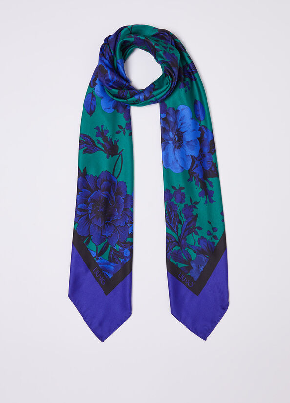 Foulard floreale ecosostenibile