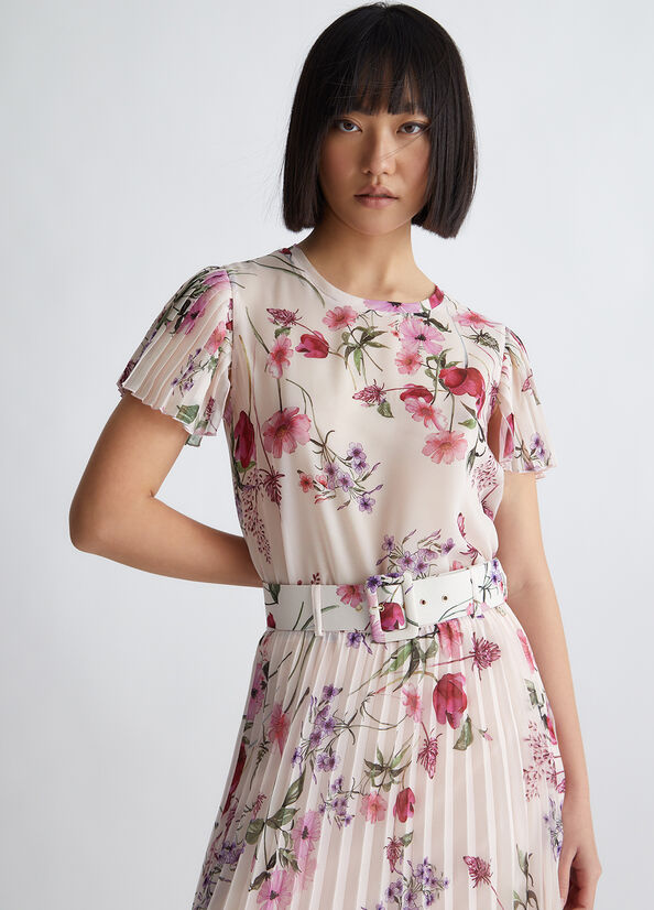 Blusa floreale ecosostenibile
