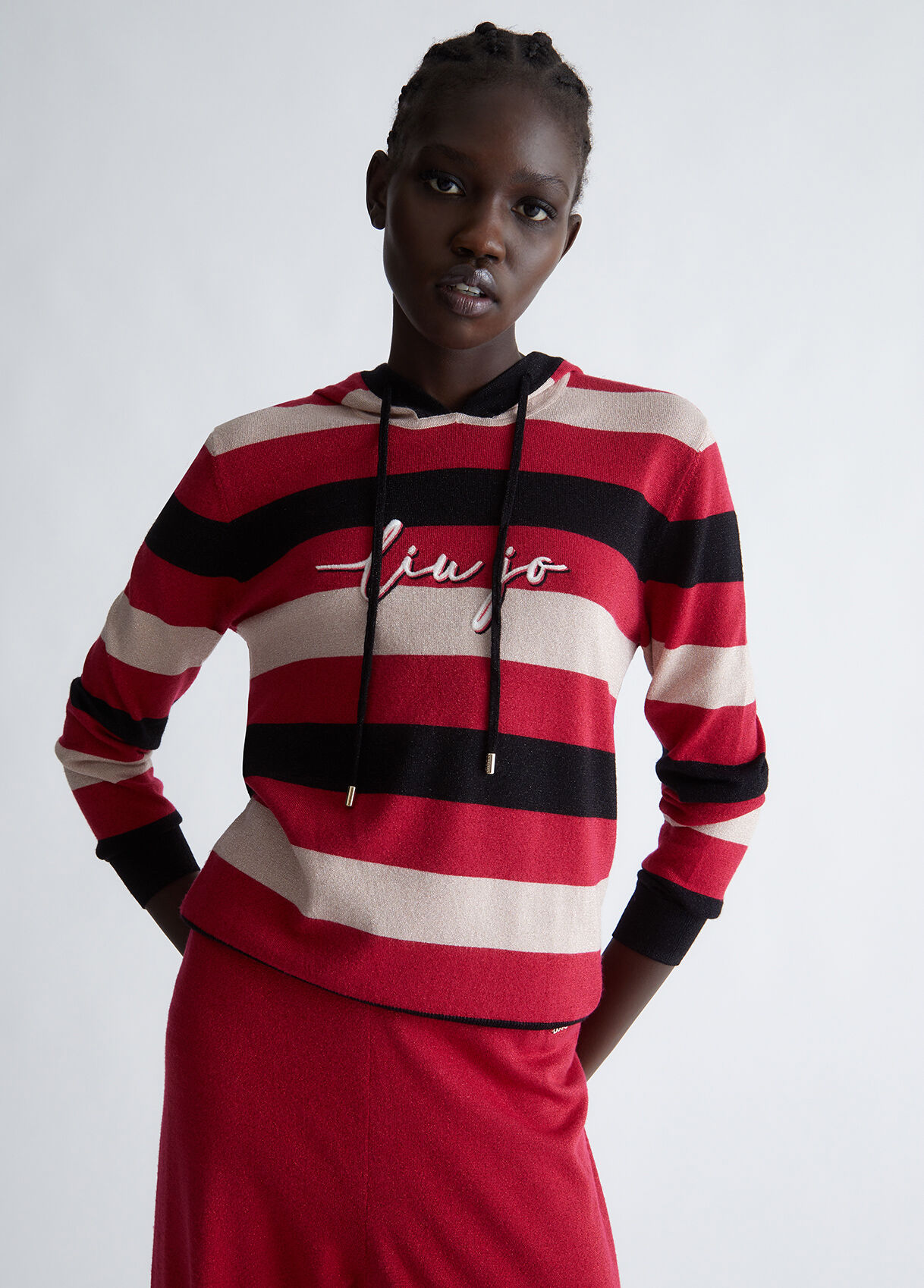 Eco-friendly striped sweater