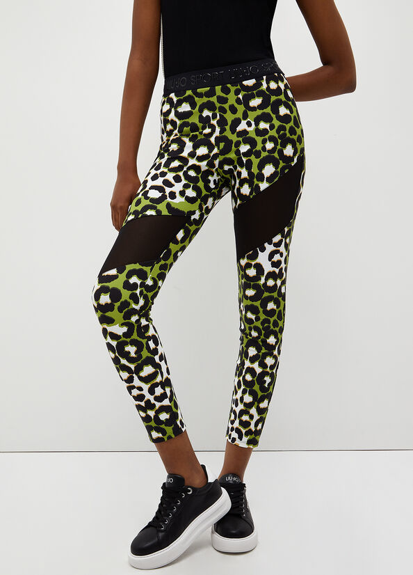 Leggings con stampa animalier