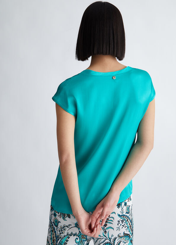 Blusa in misto seta
