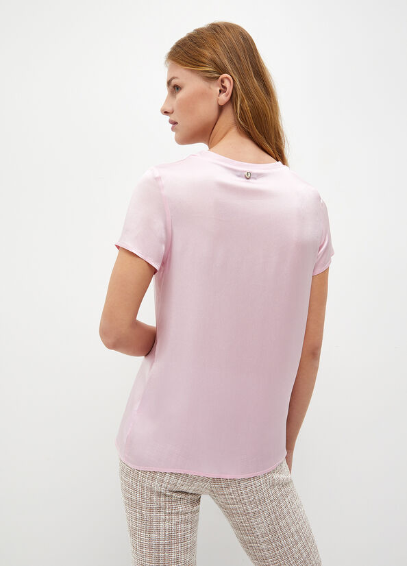 Blusa in misto seta