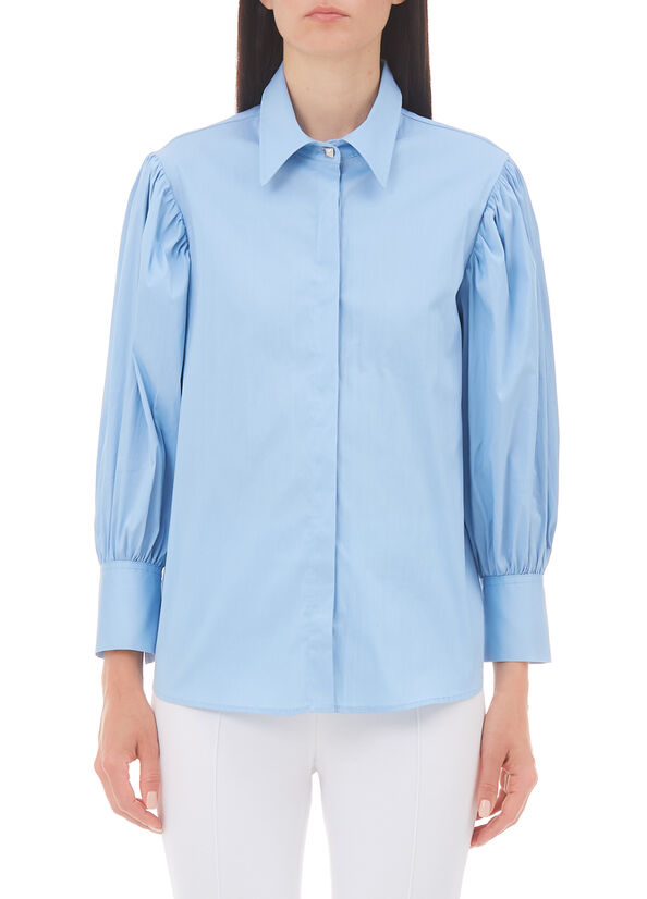 Camicia con maniche a sbuffo