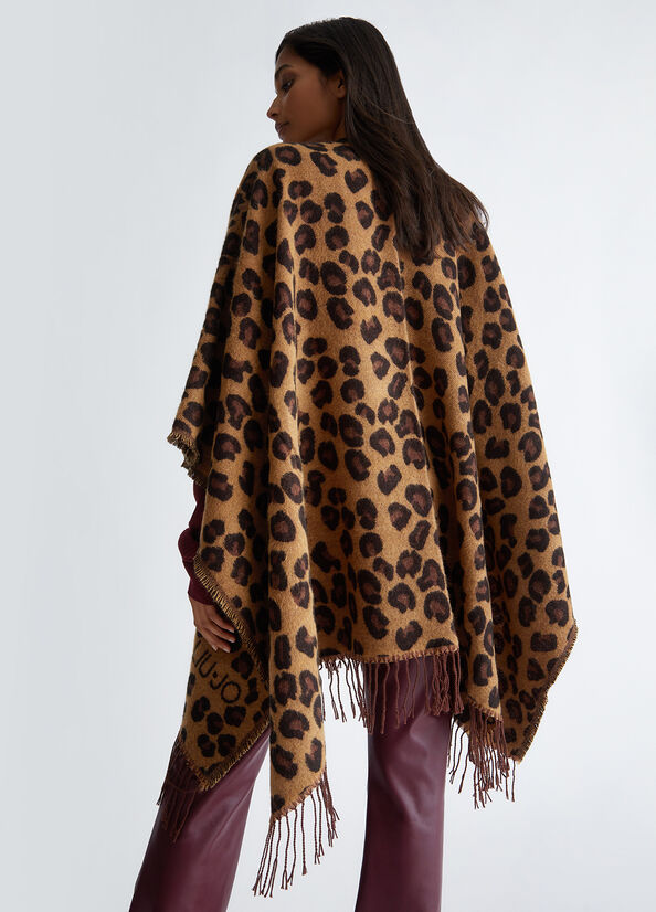 Poncho animalier