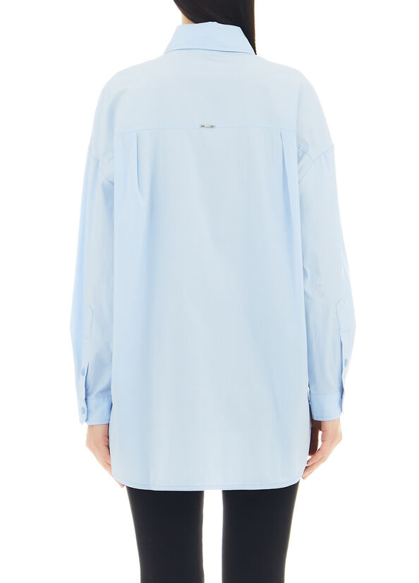 Camicia a righe con pietre gioiello