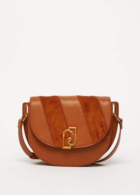 Borsa a tracolla marrone