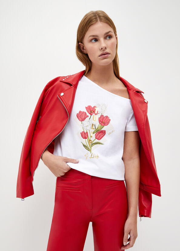T-shirt ecosostenibile con stampa