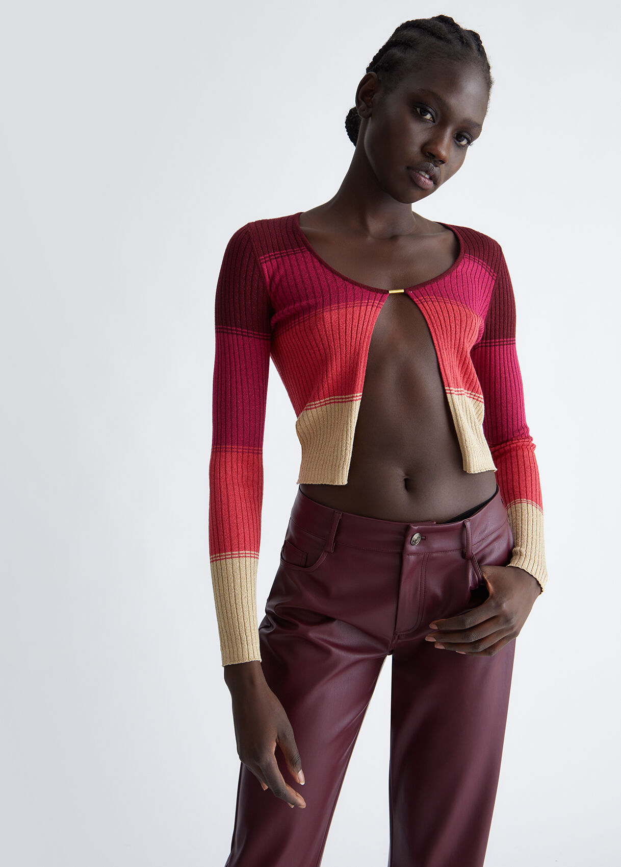 Eco-friendly striped sweater