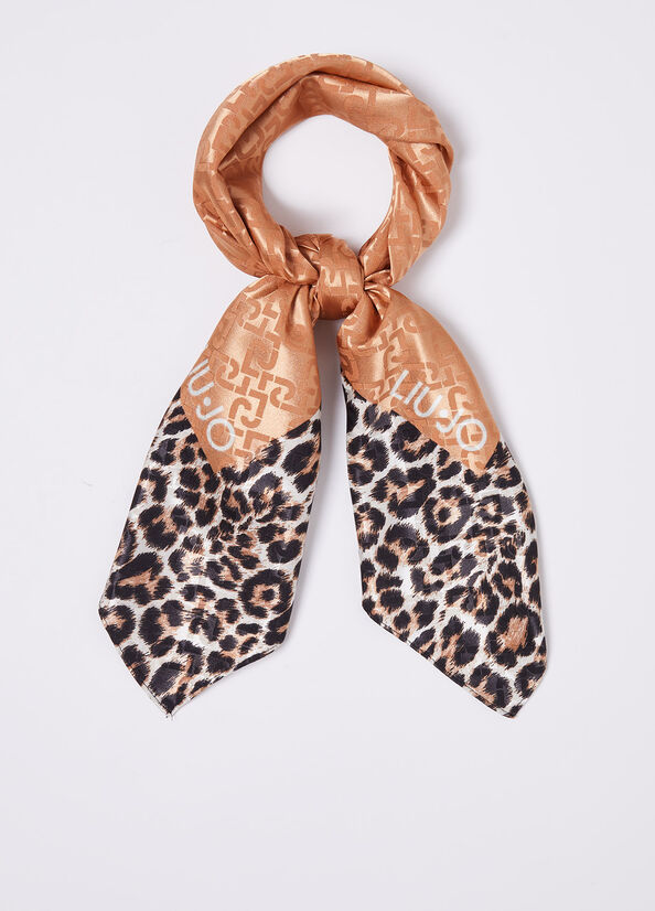 Foulard ecosostenibile con logo animalier