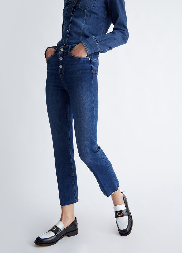 Jeans bootcut cropped