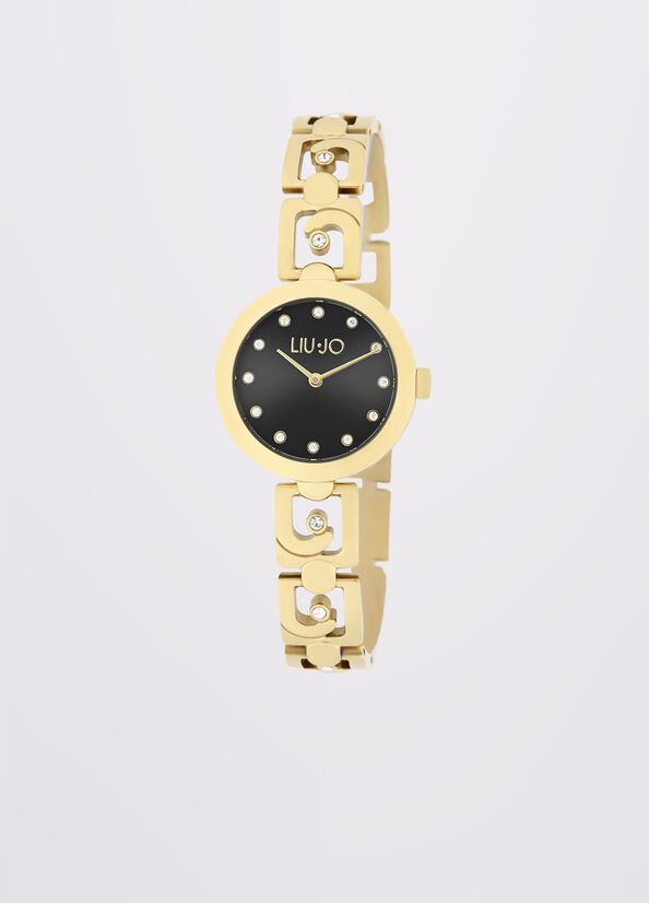 Orologio in acciaio con logo