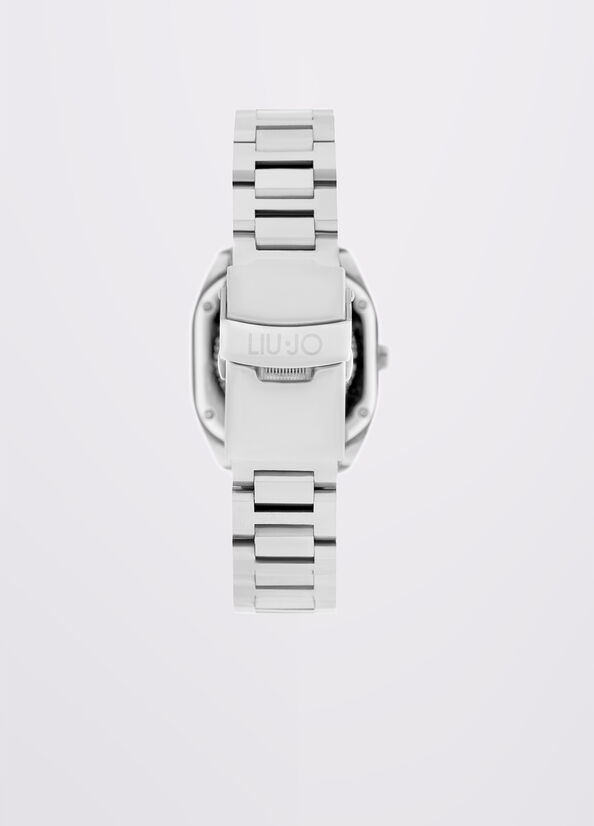 Orologio in acciaio con brill