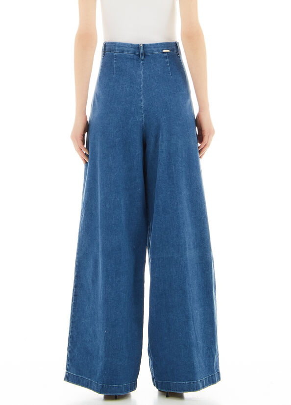 Jeans flare a vita alta