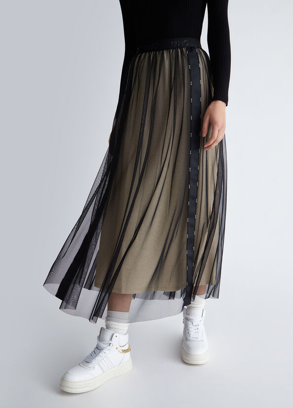 Gonna in jersey e tulle