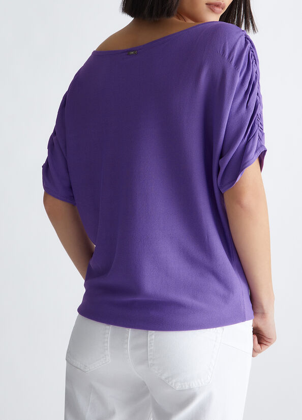 Maglia viola ecosostenibile
