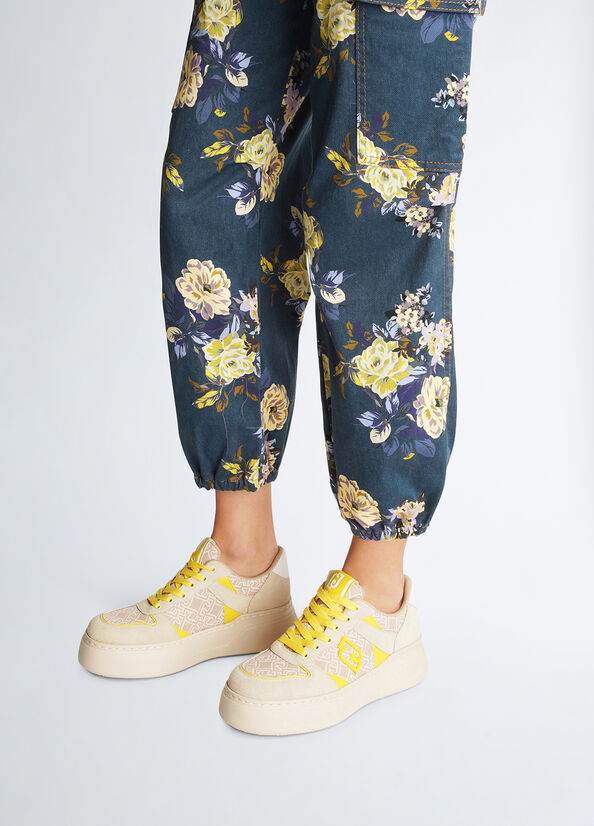 Sneakers con stampa monogram