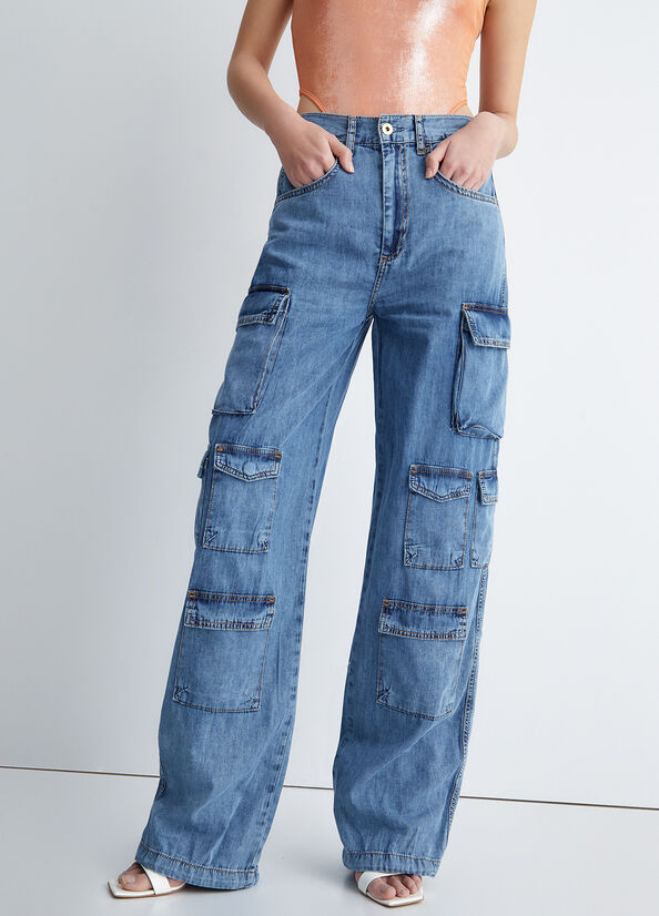 Jeans cargo ecosostenibile