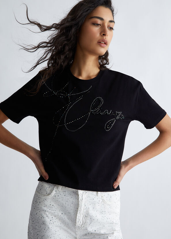 T-shirt ecosostenibile con ricamo