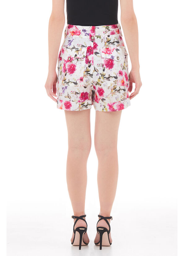 Short in lino stampato