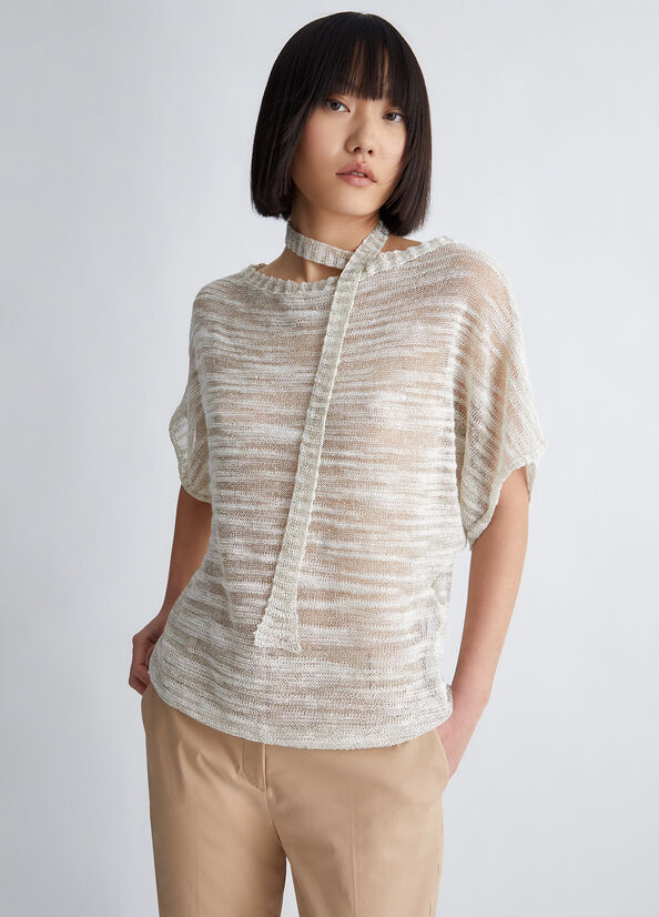 Maglia in misto lino