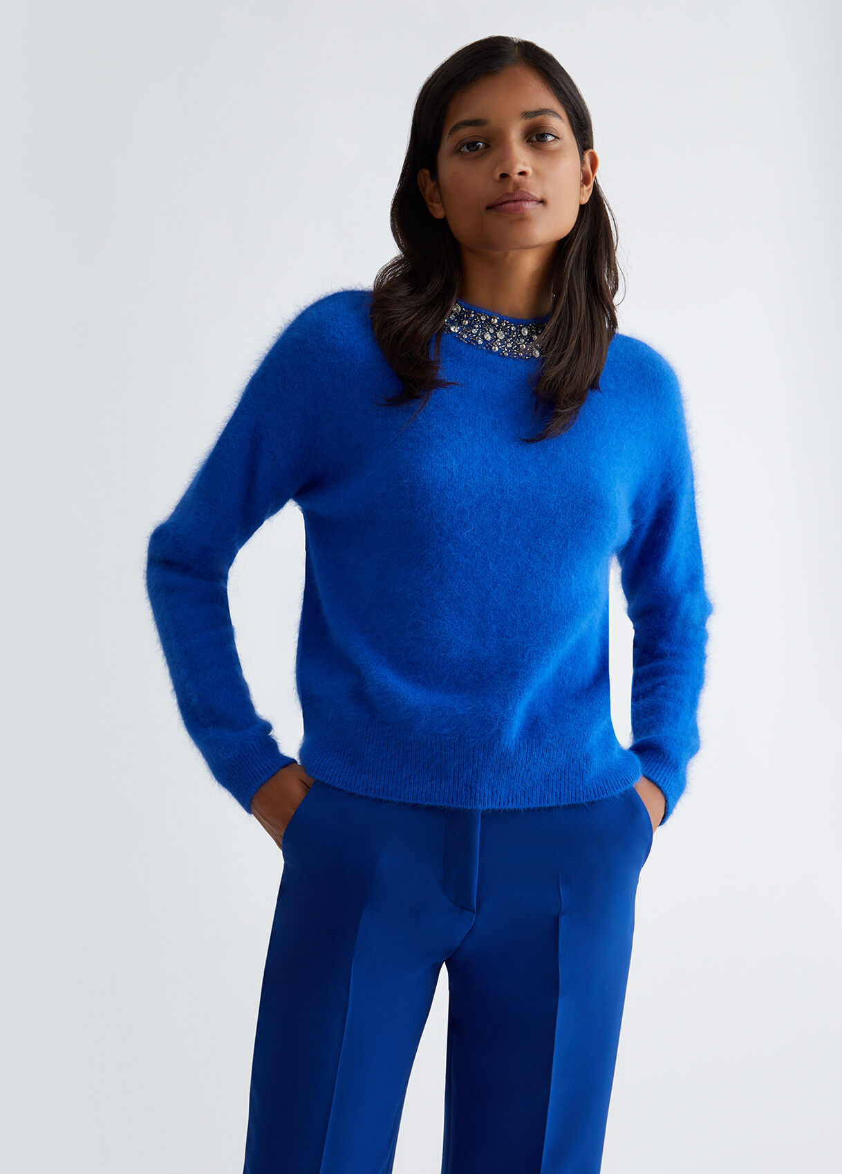 Jumper with gemstones