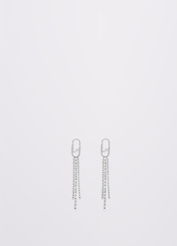 Orecchini pendenti con strass